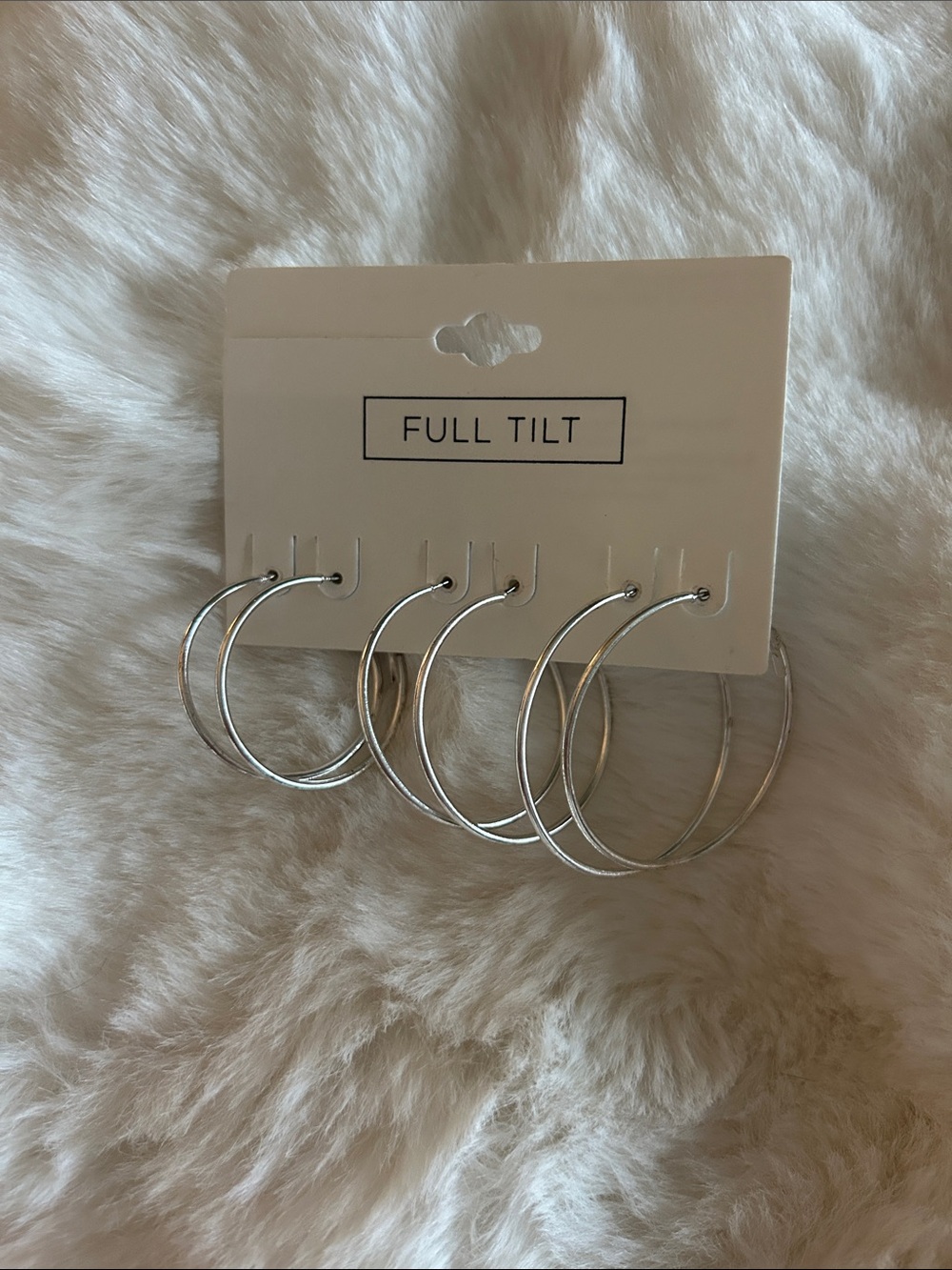 Full Tilt Silver Hoop Earring Trio